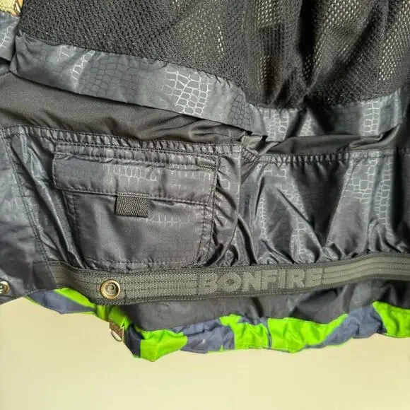 Vintage Y2K BONFIRE SNOWBOARDING Blur Winter Ski Jacket - Mens - Picture 7 of 10